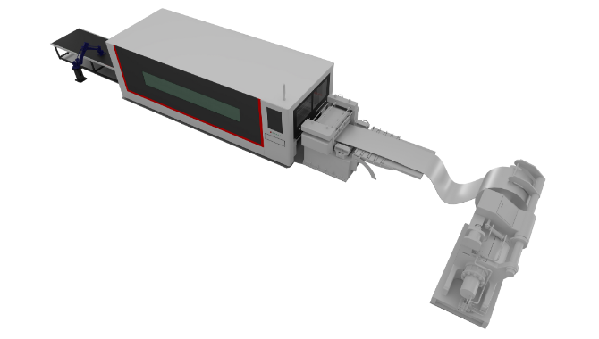 Coil Fiber Laser Cutting Machine