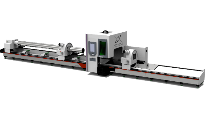 Structural steel and pipe fiber laser cutting machine