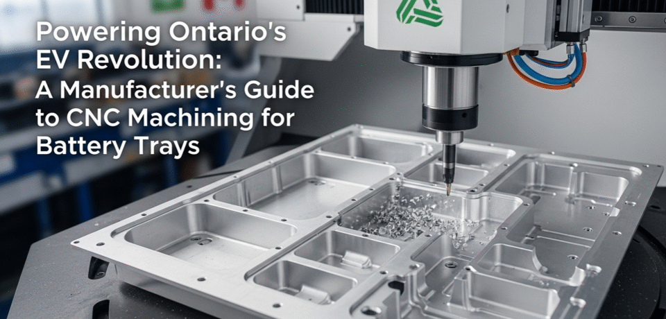EV battery tray manufacturing, CNC machining Ontario, 5-axis CNC for aluminum, automotive CNC machining Canada, Battery Valley manufacturing solutions, CNC for EV components, precision aluminum machining, XproCNC 5-axis, CNC machine for sale Canada, Ontario EV supply chain
