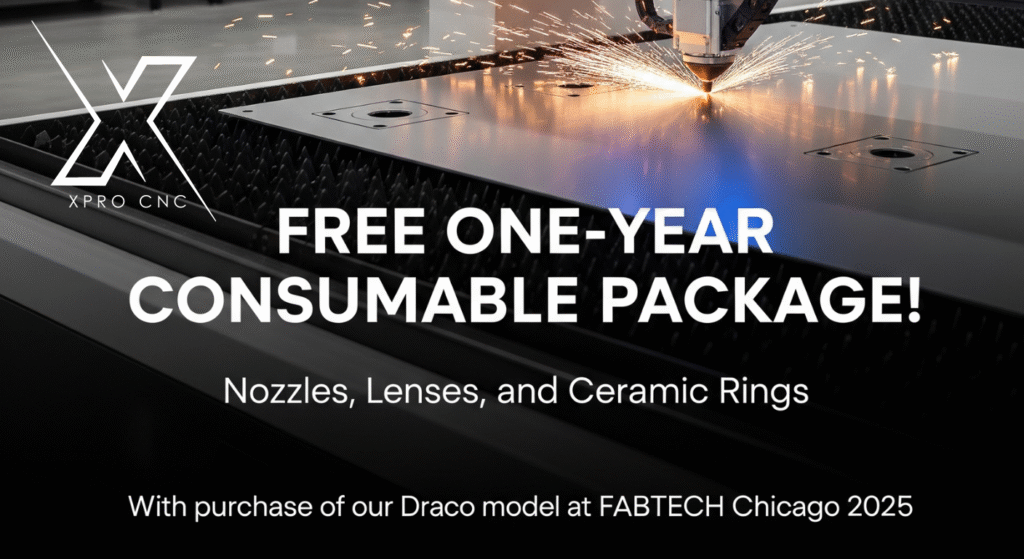 Get a FREE One-Year Consumable Package with our Draco Model at FABTECH Chicago 2025!