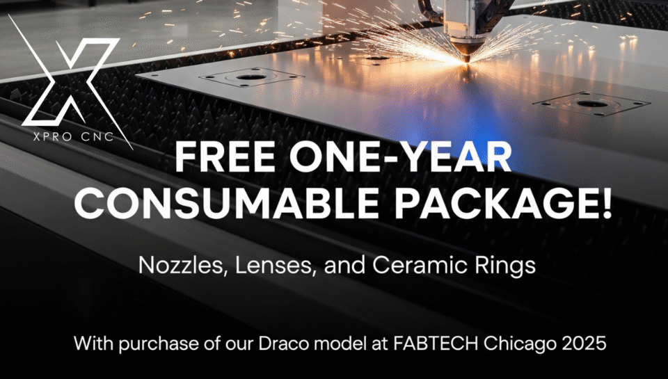 Get a FREE One-Year Consumable Package with our Draco Fibre Laser at FABTECH Chicago!