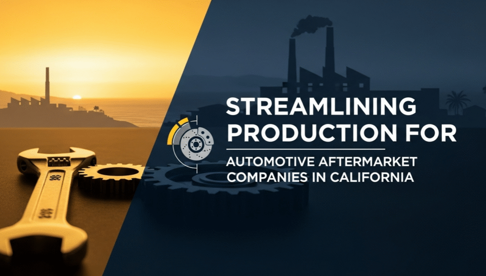 Streamlining Production for Automotive Aftermarket Companies in California Automotive production efficiency in California
