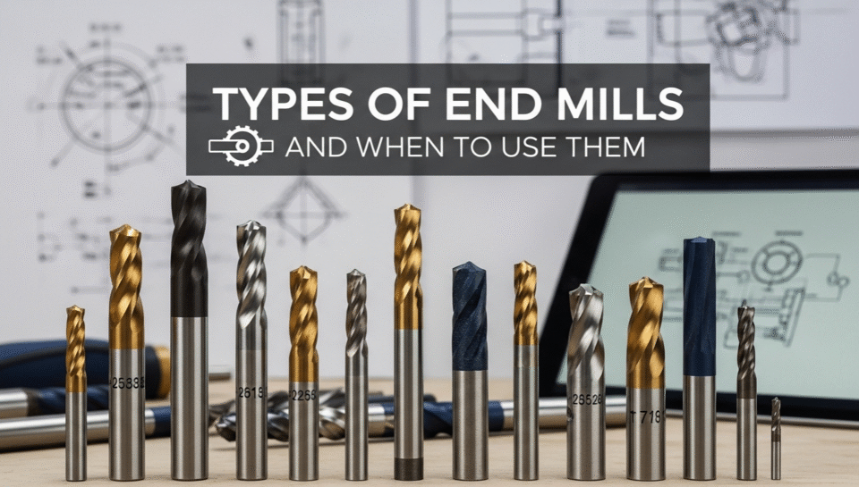 Types of End Mills and When to Use Them_ A Visual Guide Various end mills for machining applications