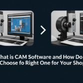 CAM software overview with machinery images