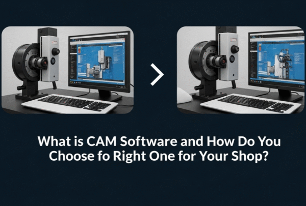 CAM software overview with machinery images