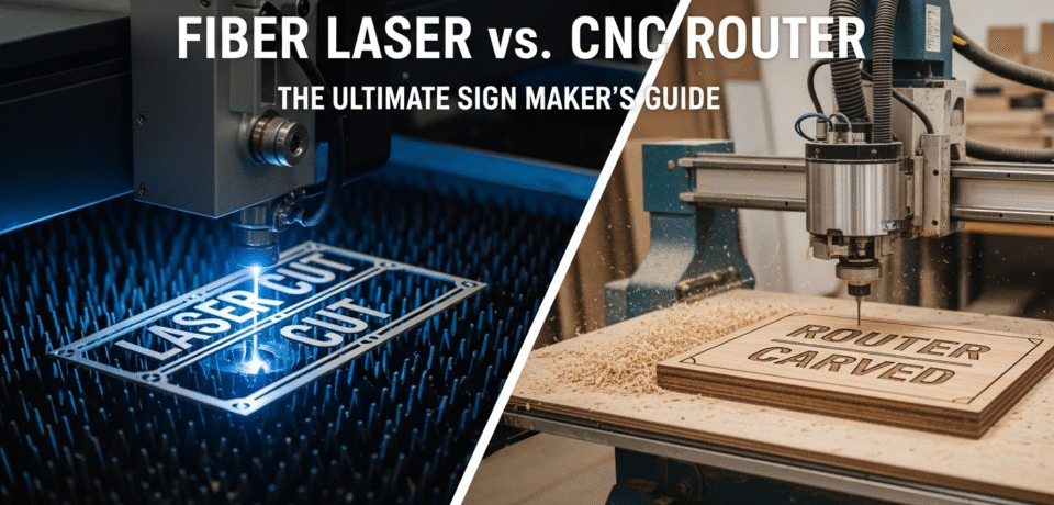 Fiber Laser vs. CNC Router The Ultimate Sign Maker's Guide